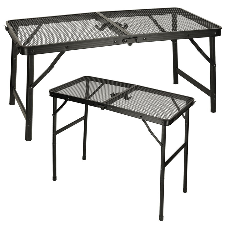 LUARO rejsebord camping catering klapbord 80 x 40 x 66 x 37 cm