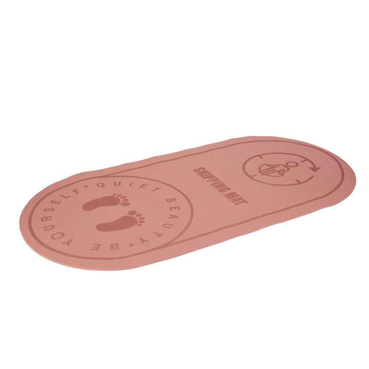 Yoga hoppemåtte lydisolerende skridsikker 127x63x0,6 cm pink