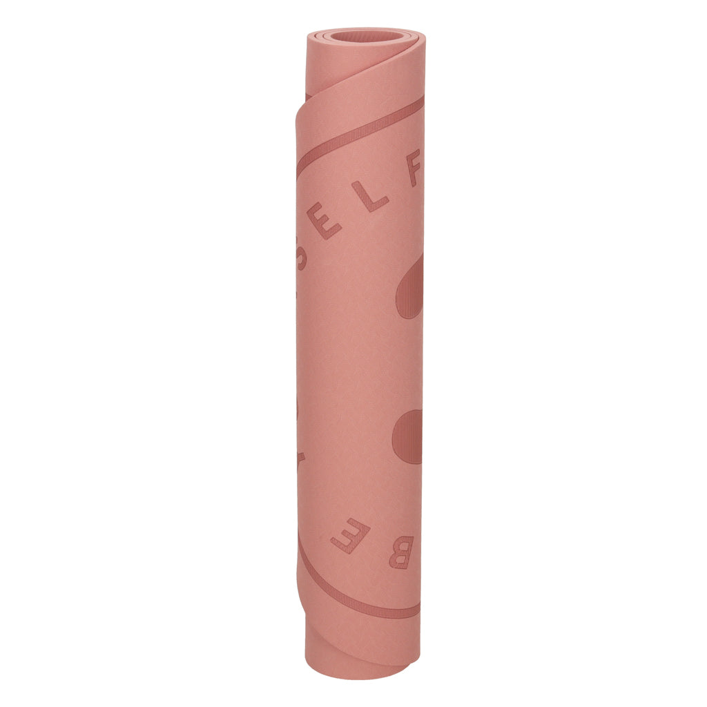 Yoga hoppemåtte lydisolerende skridsikker 127x63x0,6 cm pink