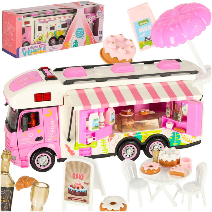 Fjernbetjent campingvogn autocamper bil 2.4GHz lyde lys tilbehør pink