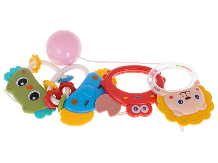 Karrusel med stjernemotiv og vuggeviser i pink + fjernbetjening
