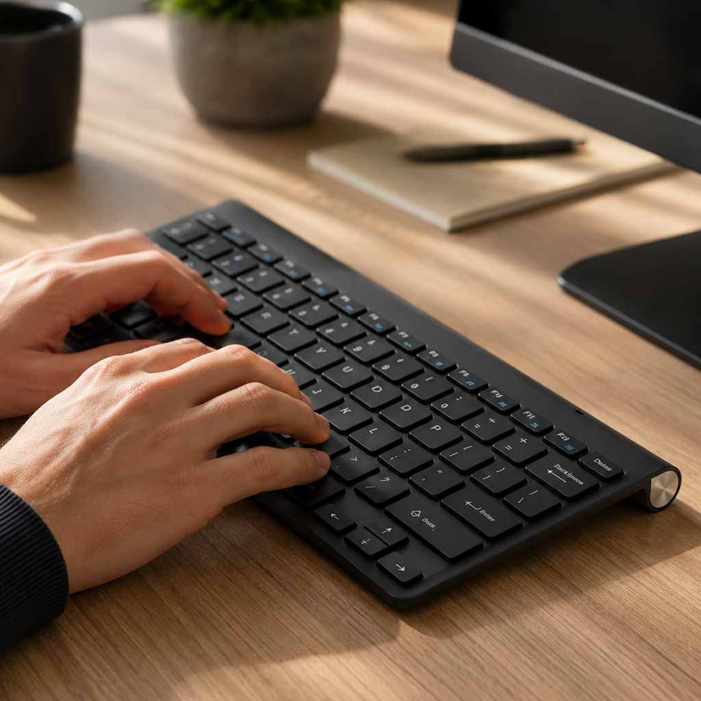 Trådløst Smart TV-tastatur, sort