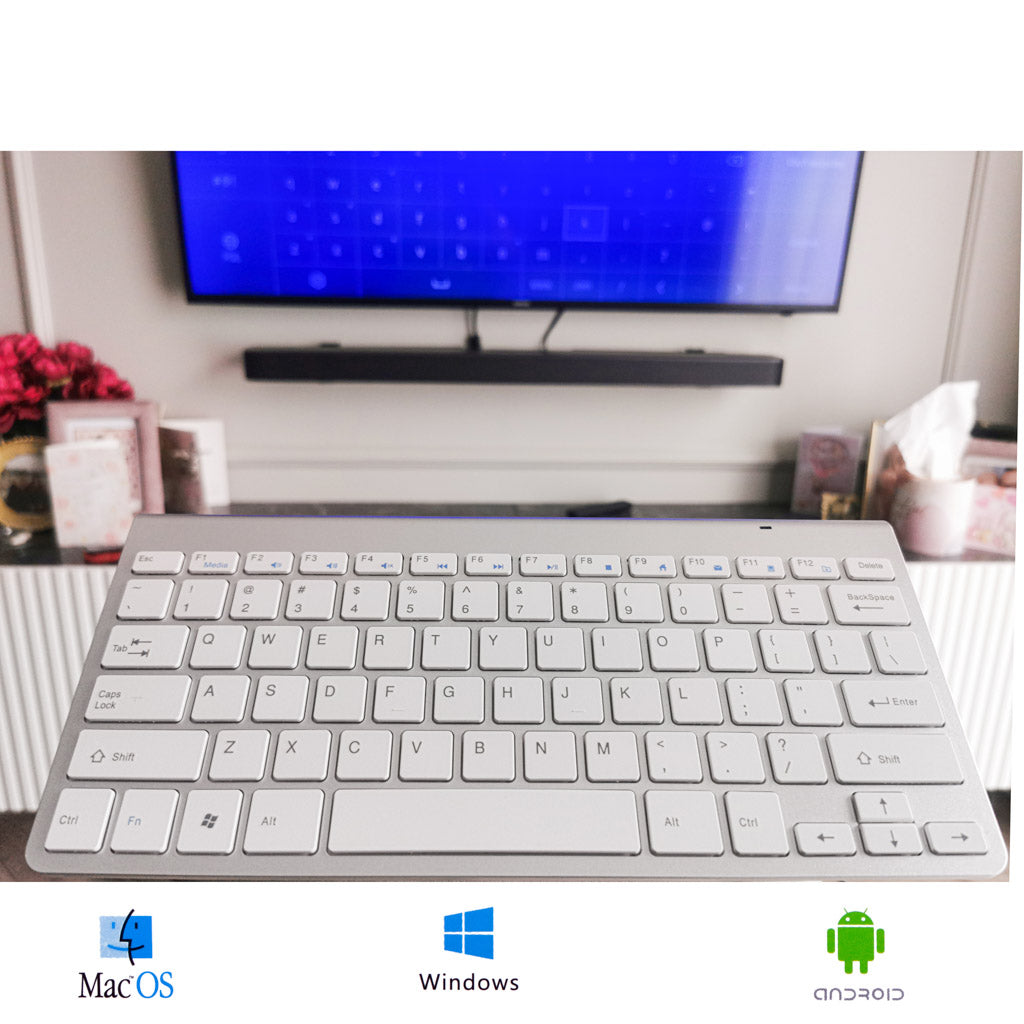 Trådløst Smart TV-tastatur, sølv