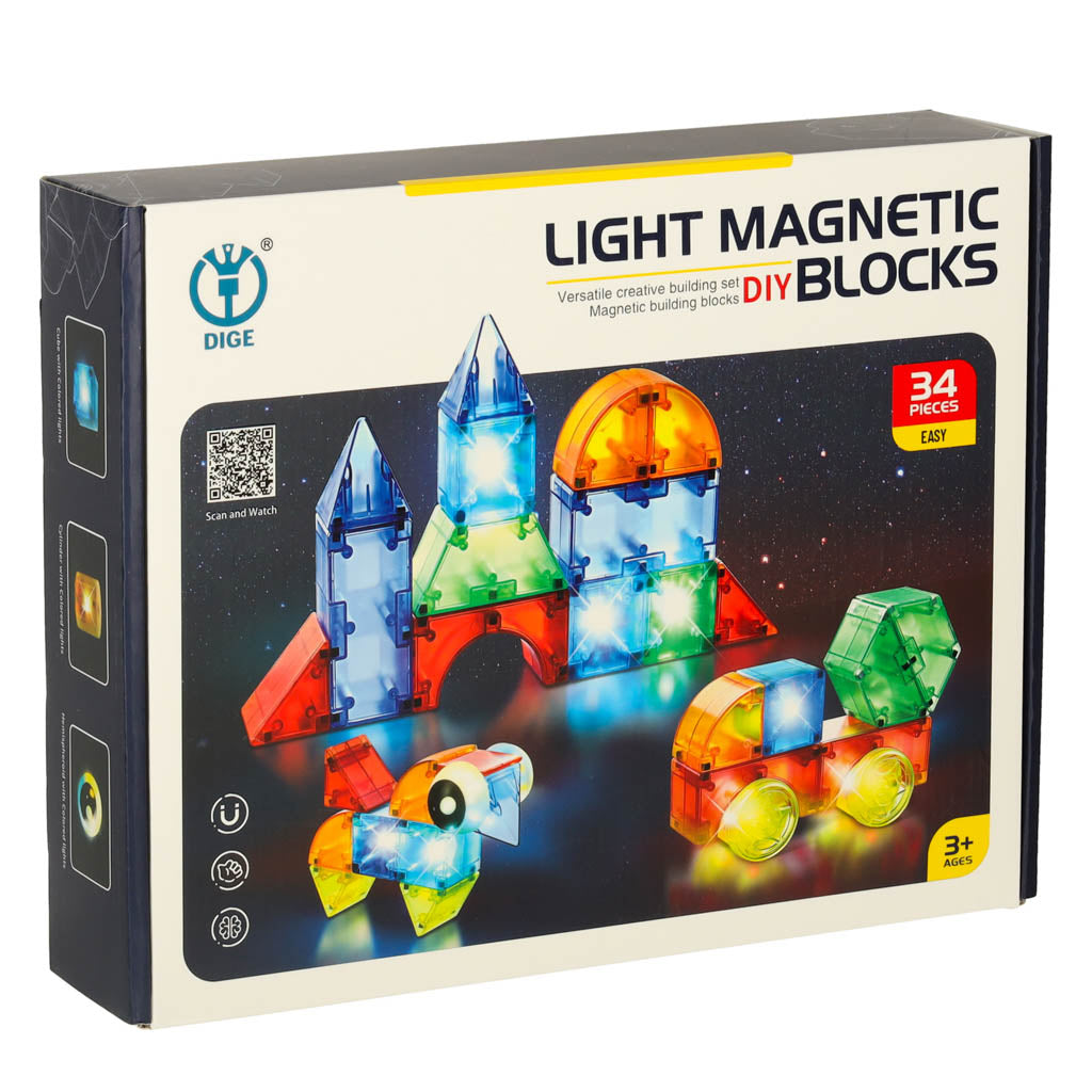 3D-konstruktionsmagnetiske LED-lysende 32 el