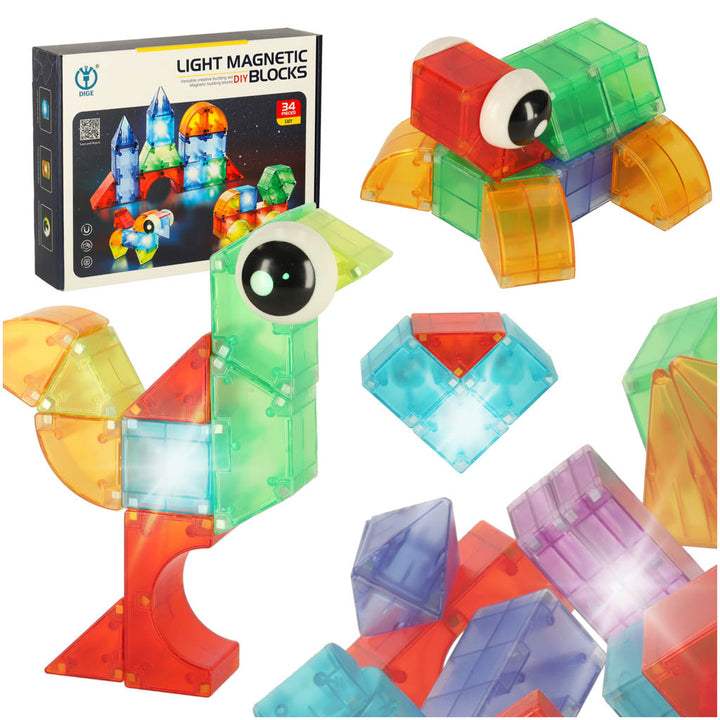 3D-konstruktionsmagnetiske LED-lysende 32 el