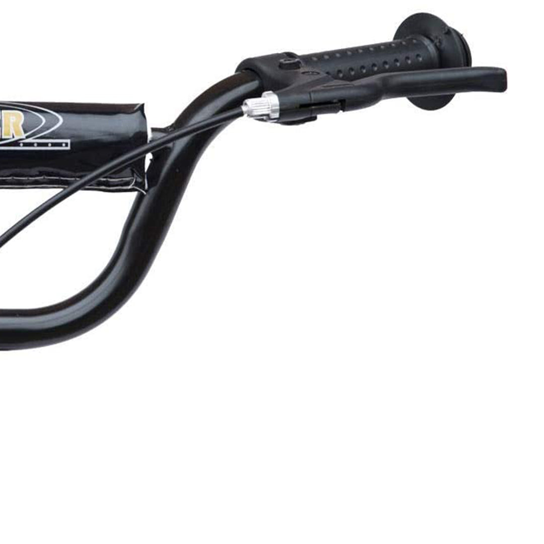 Børneløbehjul med bagbremse, løbehjul, 12 tommer løbehjul, city scooter til børn, kickboard, højdejusterbart, stål, EVA, rød, 120 x 52 x 80-88 cm