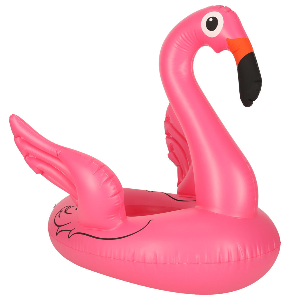 Oppusteligt pontonhjul til børneflamingoer