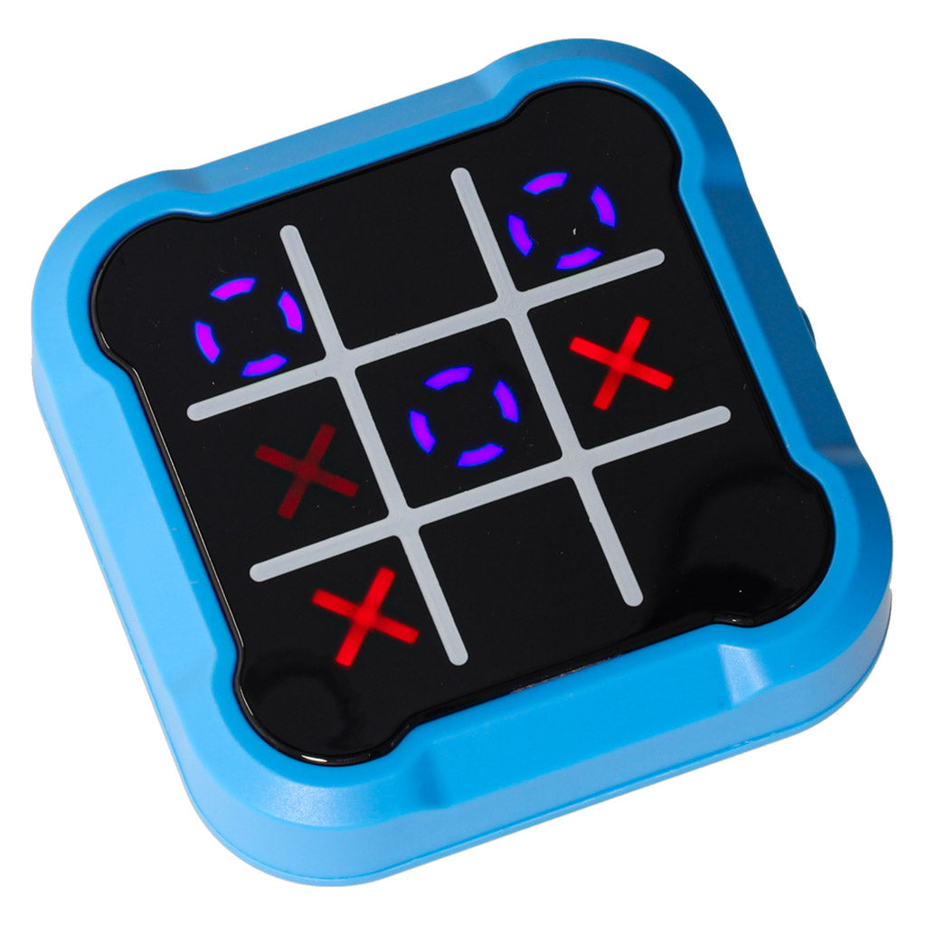 Circle cross cross elektronisk puslespil tic tac toe bærbar konsol blå