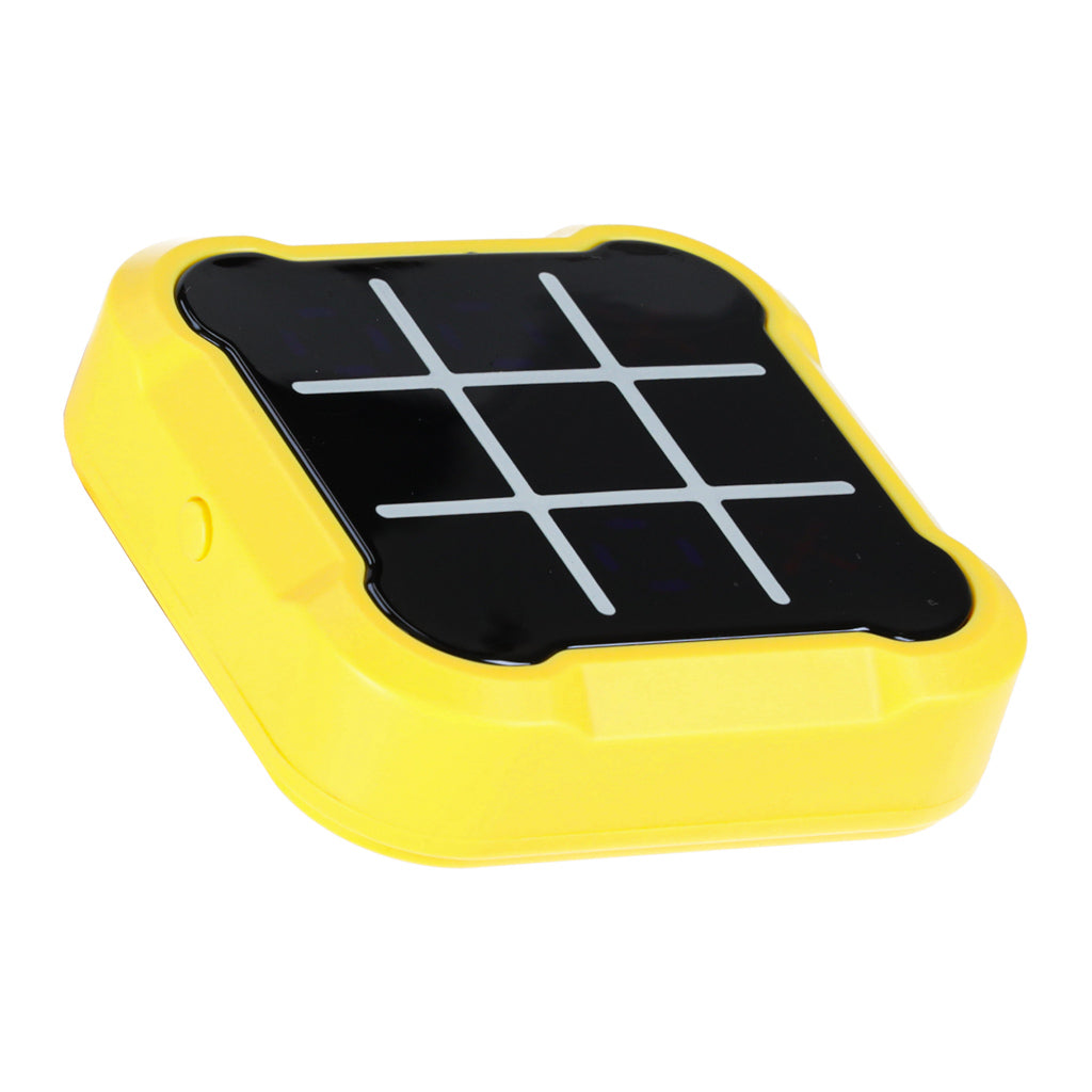 Cirkel kryds kryds elektronisk puslespil tic tac toe bærbar konsol gul