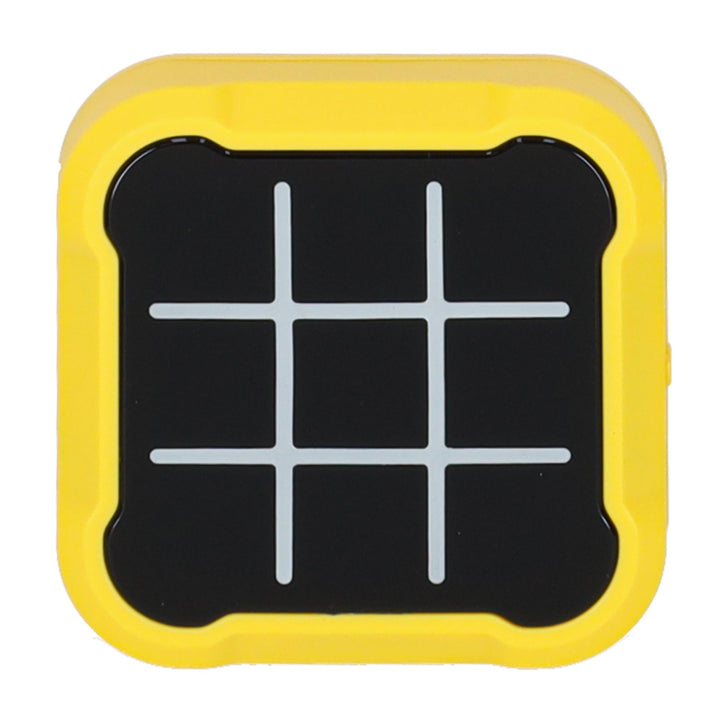 Cirkel kryds kryds elektronisk puslespil tic tac toe bærbar konsol gul