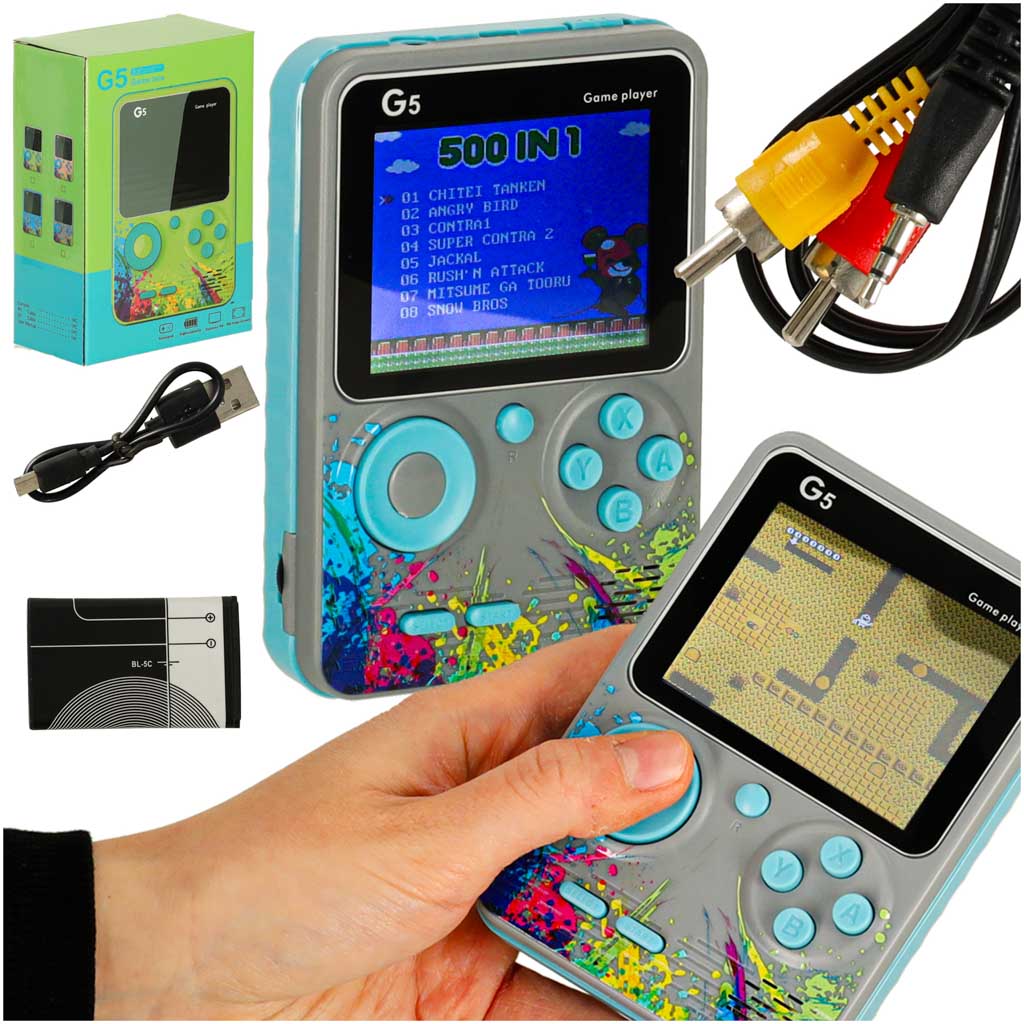 Retro mini bærbar spillekonsol