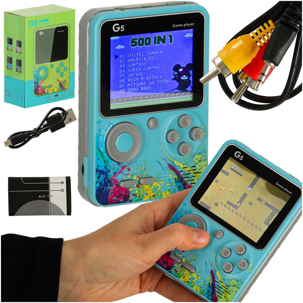 Retro mini bærbar spillekonsol