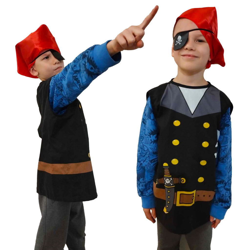 Karnevalskostume piratsømand 3-8 år