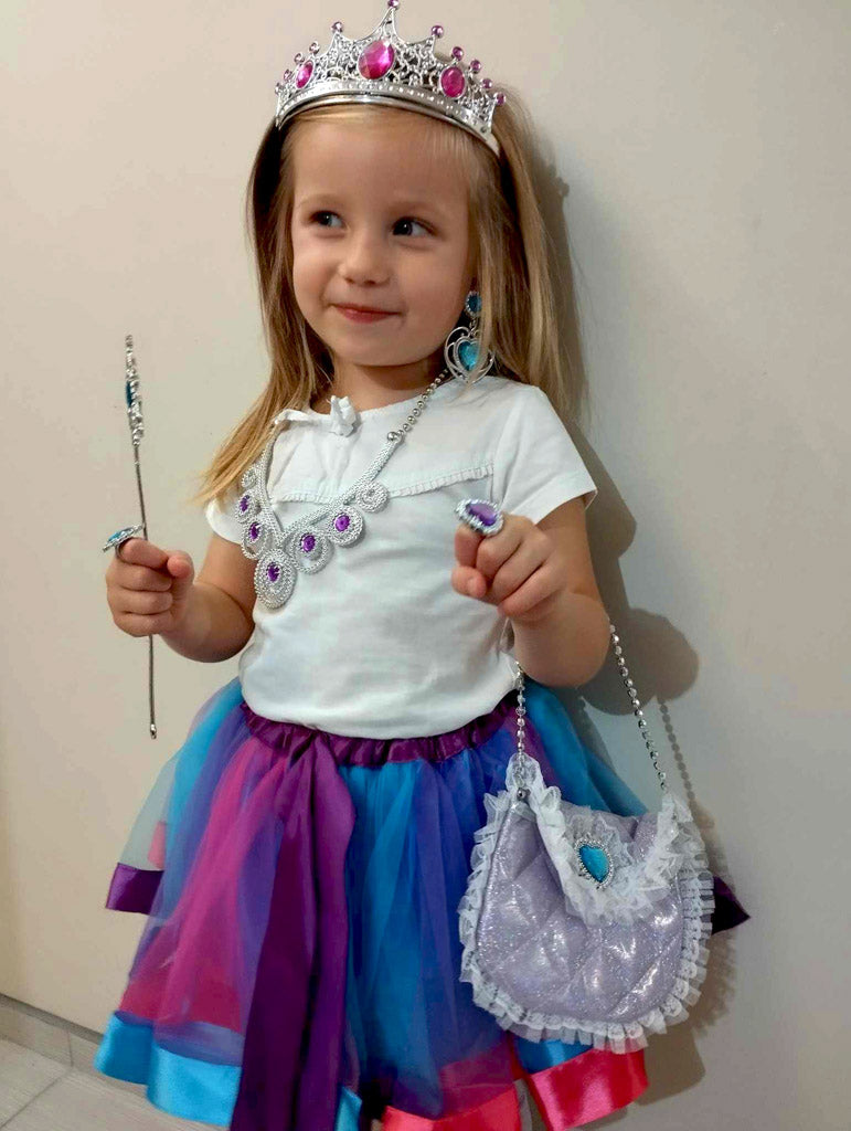 Kostume dronning kostume prinsesse krone håndtaske 9 elementer