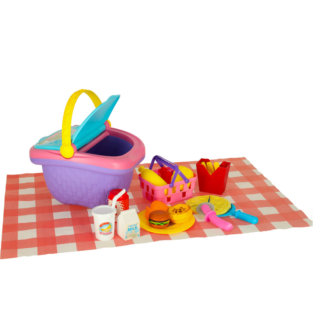 Picnickurv fastfood pizza burger madforsyninger picnic snacks