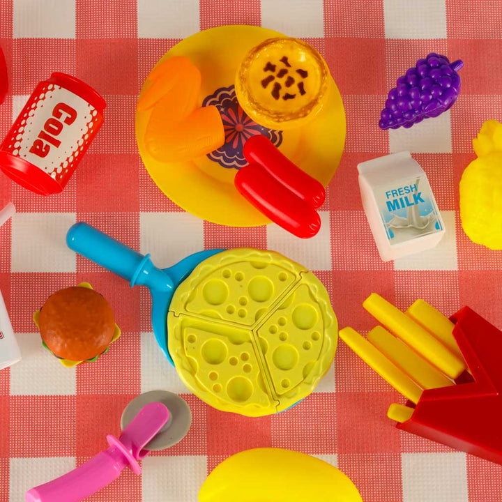 Picnickurv fastfood pizza burger madforsyninger picnic snacks