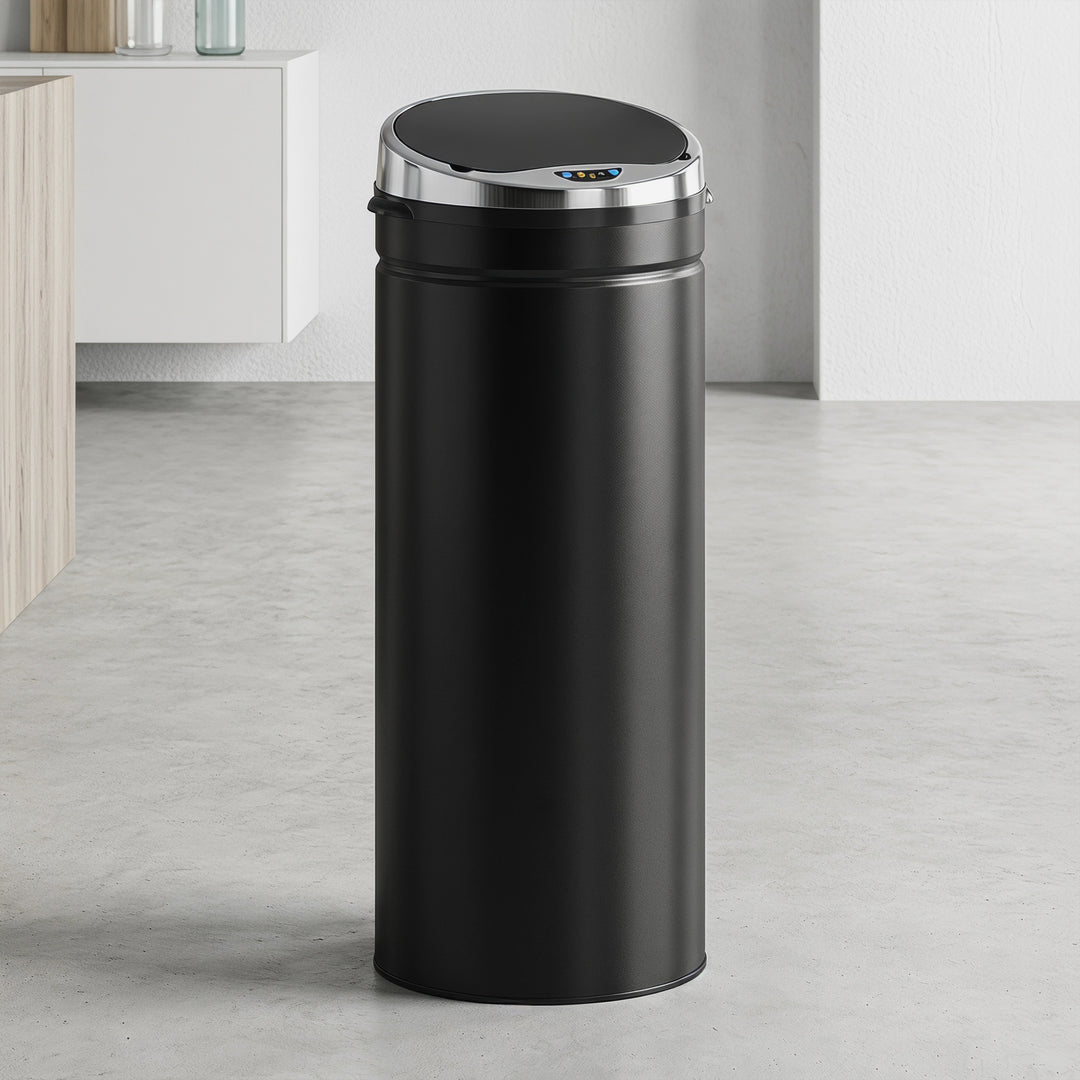 50L sensor skraldespand, automatisk affaldsbeholder, køkkenspand i rustfrit stål med infrarød sensor, til køkken, spisestue