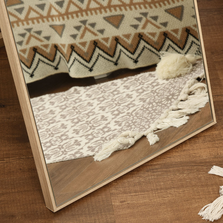 Helfigursspejl med stativ, fritstående, 40 cm x 150 cm, naturlig