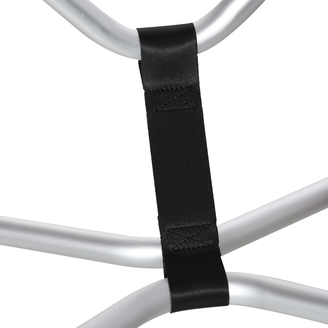 Kajakvogn aluminium bådvogn sammenklappelig transportvogn kunstlæderdæk sølv 75 kg 75 x 43 x 46 cm