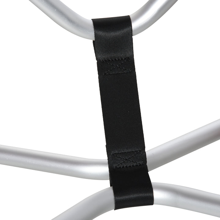 Kajakvogn aluminium bådvogn sammenklappelig transportvogn kunstlæderdæk sølv 75 kg 75 x 43 x 46 cm