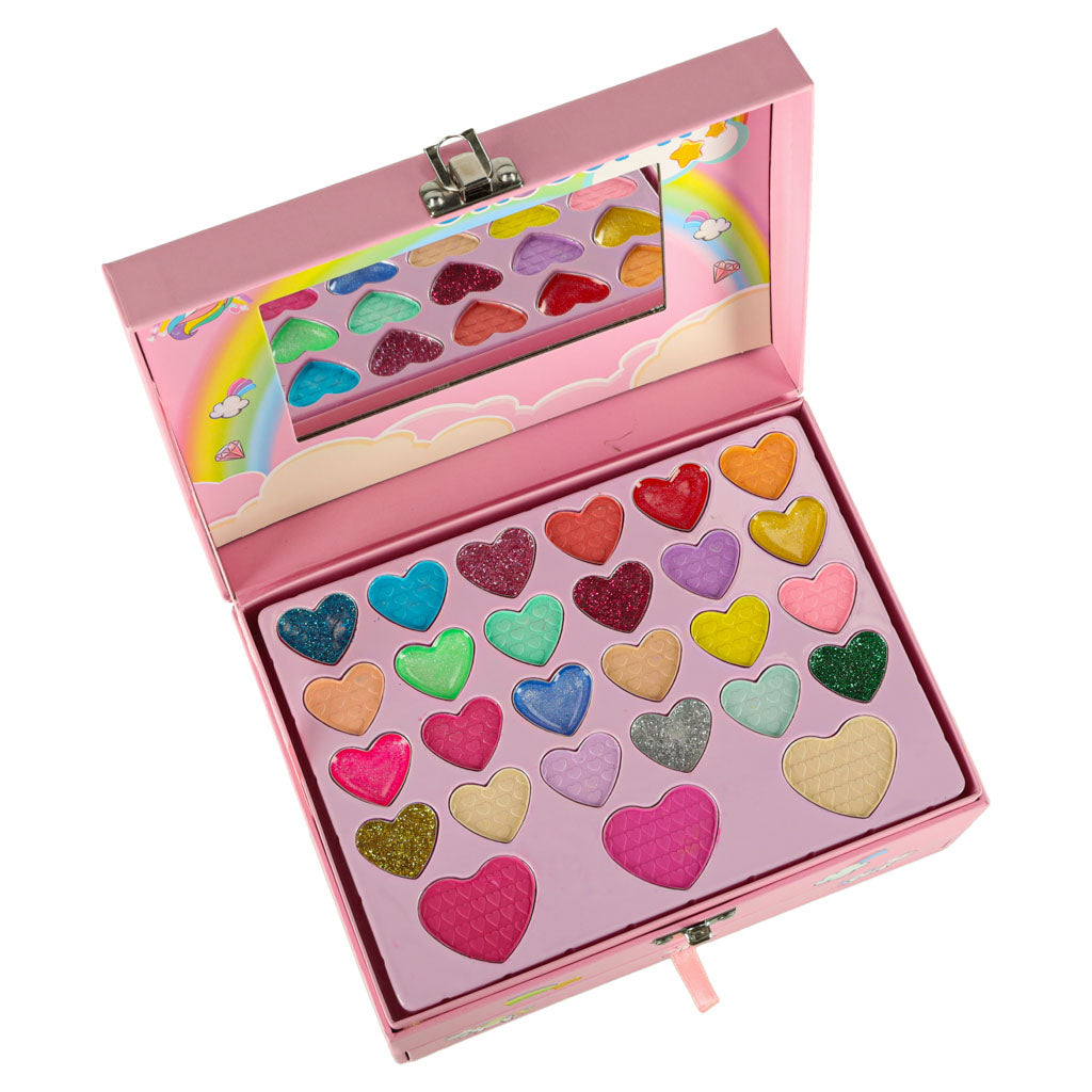 Trunk makeup og neglesæt makeup kosmetik skygger lak skuffer enhjørning