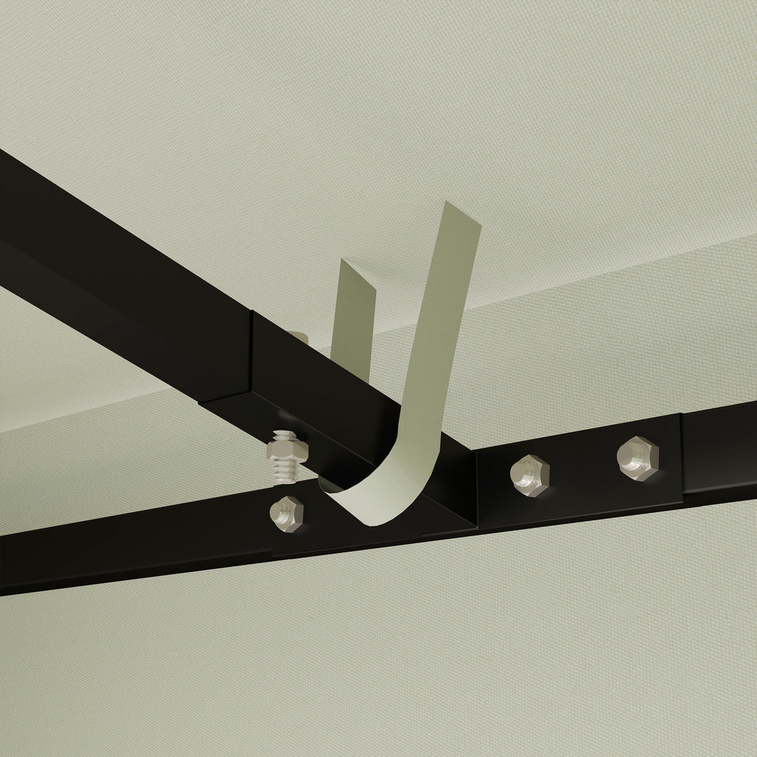 3 X 3m reservepavillonpresenning til havepavillon med vandafløbshuller upf30+ lysegrå