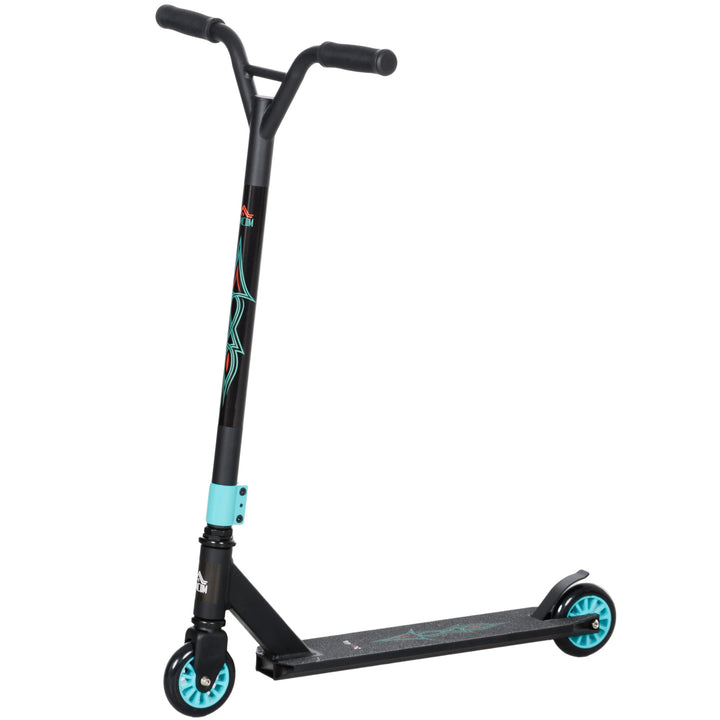Pro stunt løbehjul, løbehjul til freestyle tricks, aluminium, metal, syntetisk læder, til børn og voksne, grøn
