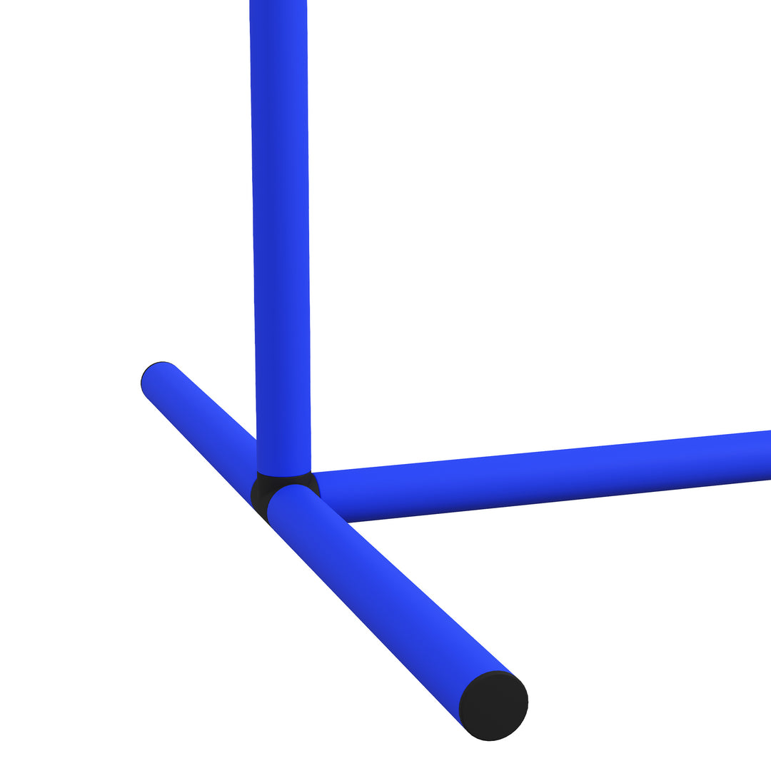 Agility-sæt til hunde, hundetræning, 4 buer, til begyndere, med bæretaske, blå+hvid, 88 x 64 x 95 cm