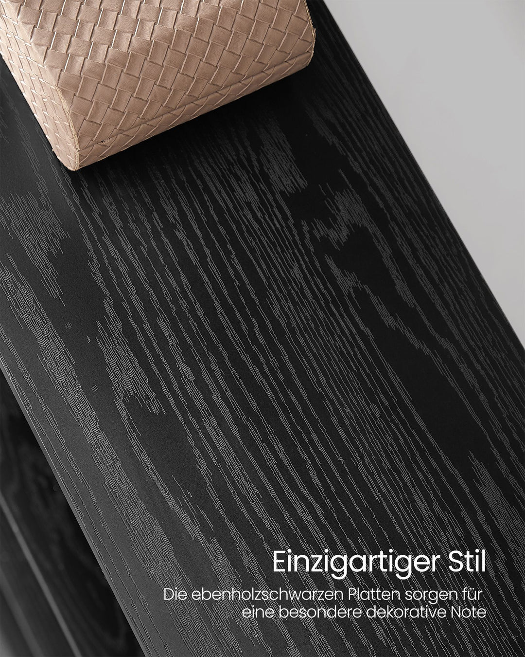 Bogreol med 14 hylder og metalramme i industrielt design, 24 x 158 x 166 cm, sort