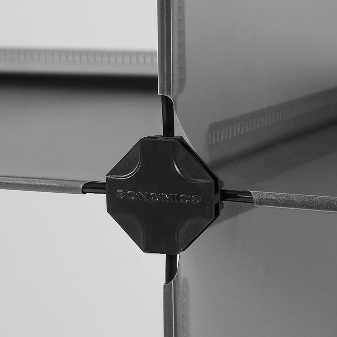 Skoreol, rektangulær opbevaringsorganisator med 10 rum, hver rum måler 40 x 30 x 17 cm