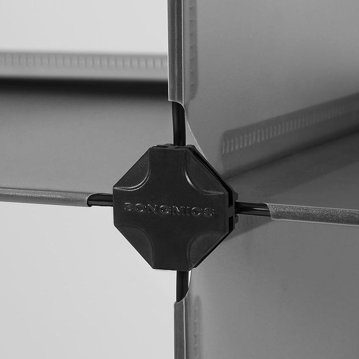 Skoreol, rektangulær opbevaringsorganisator med 10 rum, hver rum måler 40 x 30 x 17 cm