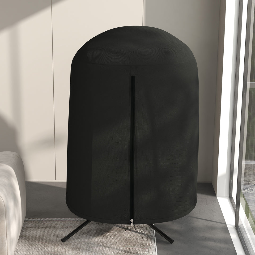 Beskyttelsesbetræk til hængestole, vandtæt, støvtæt, polyester, Ø128 x 190 cm, sort