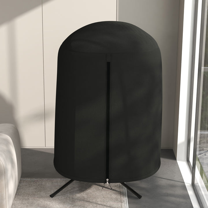Beskyttelsesbetræk til hængestole, vandtæt, støvtæt, polyester, Ø128 x 190 cm, sort