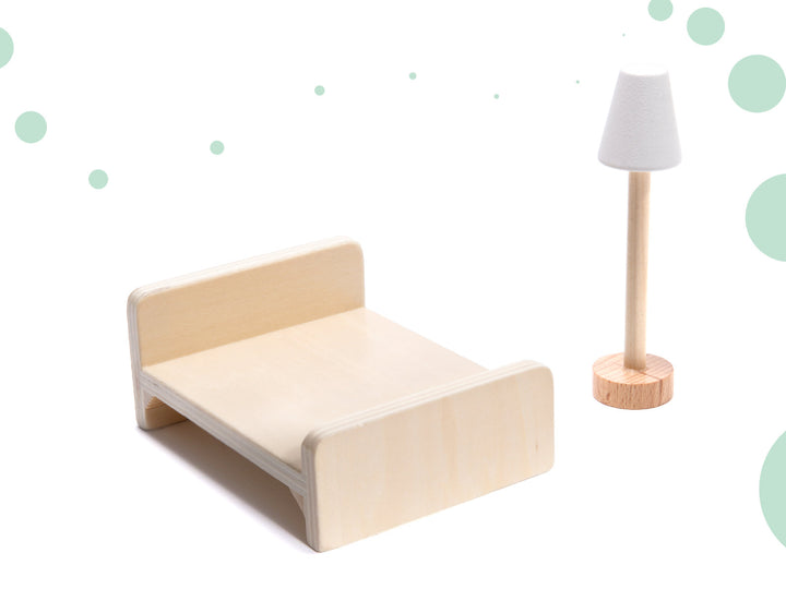 Boho LED dukkehus i træ