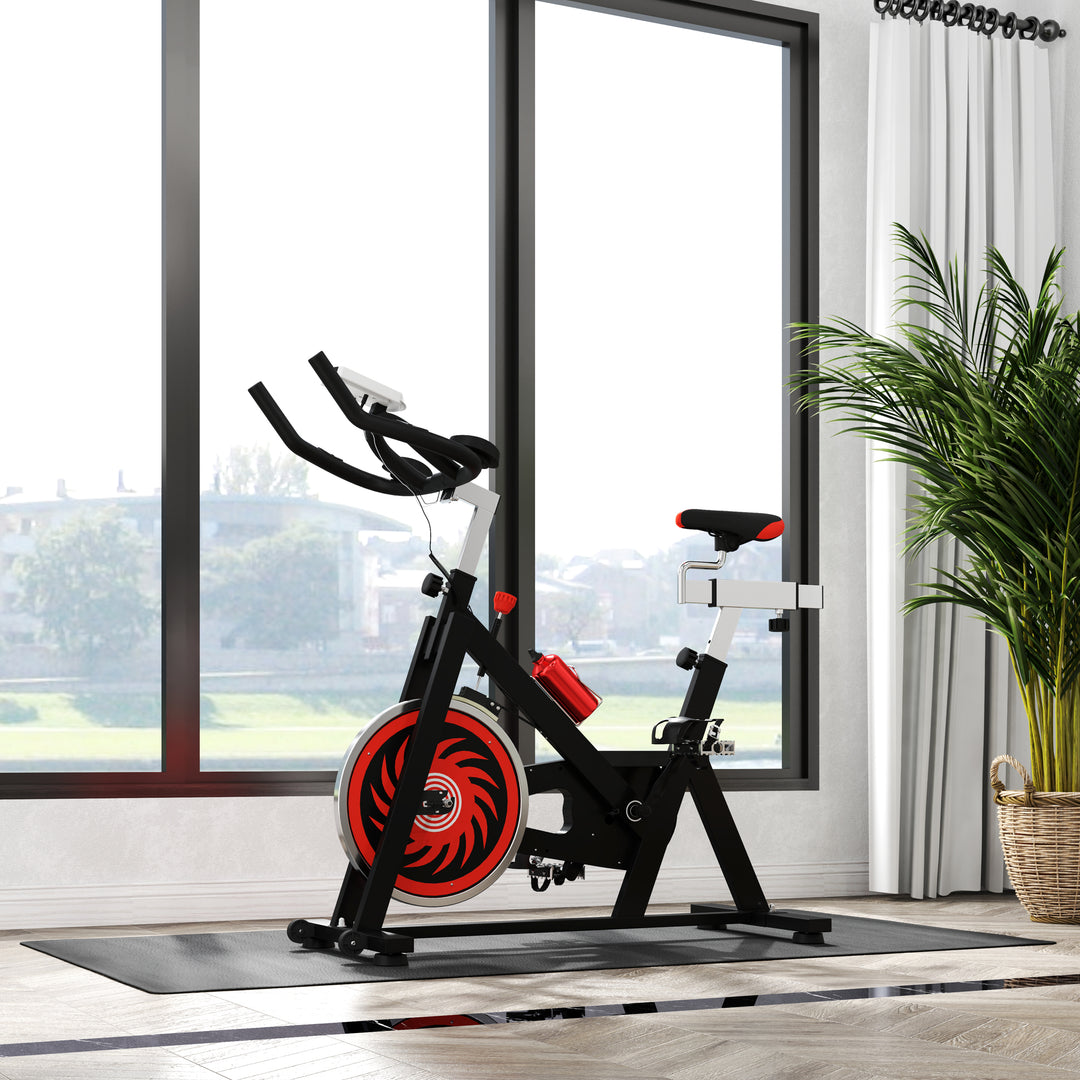 Gulvmåtte til fitnessudstyr skridsikker fitnessmåtte 4 mm tykk underlagsmåtte 200 x 100 cm sort