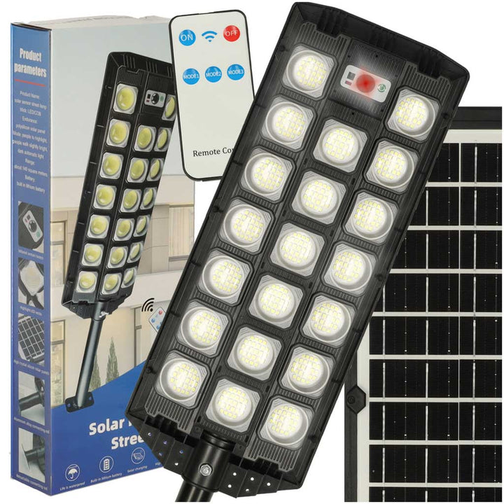 LED solcelledrevet udendørs halogen lanternelampe