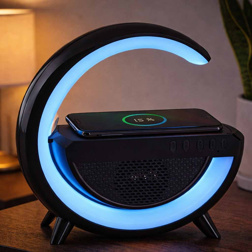 LED-lys RGB-oplader induktionsradio