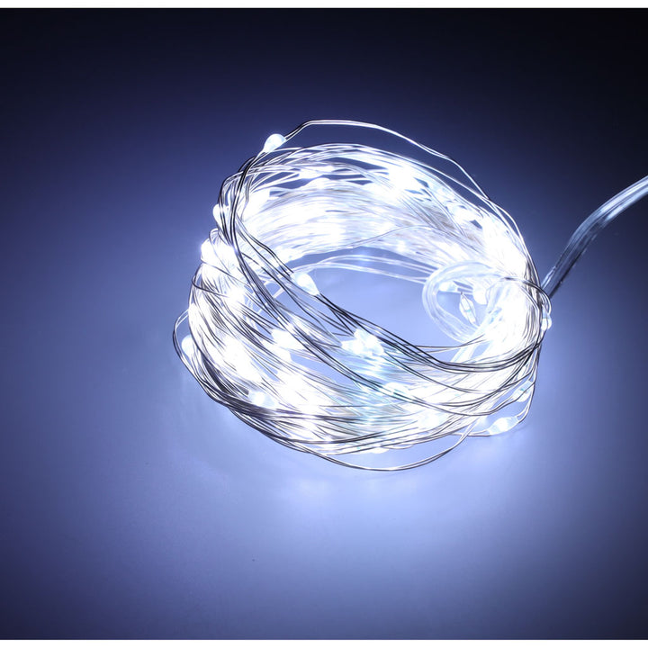 LED dekorative trådlys 10m 100LED koldhvid