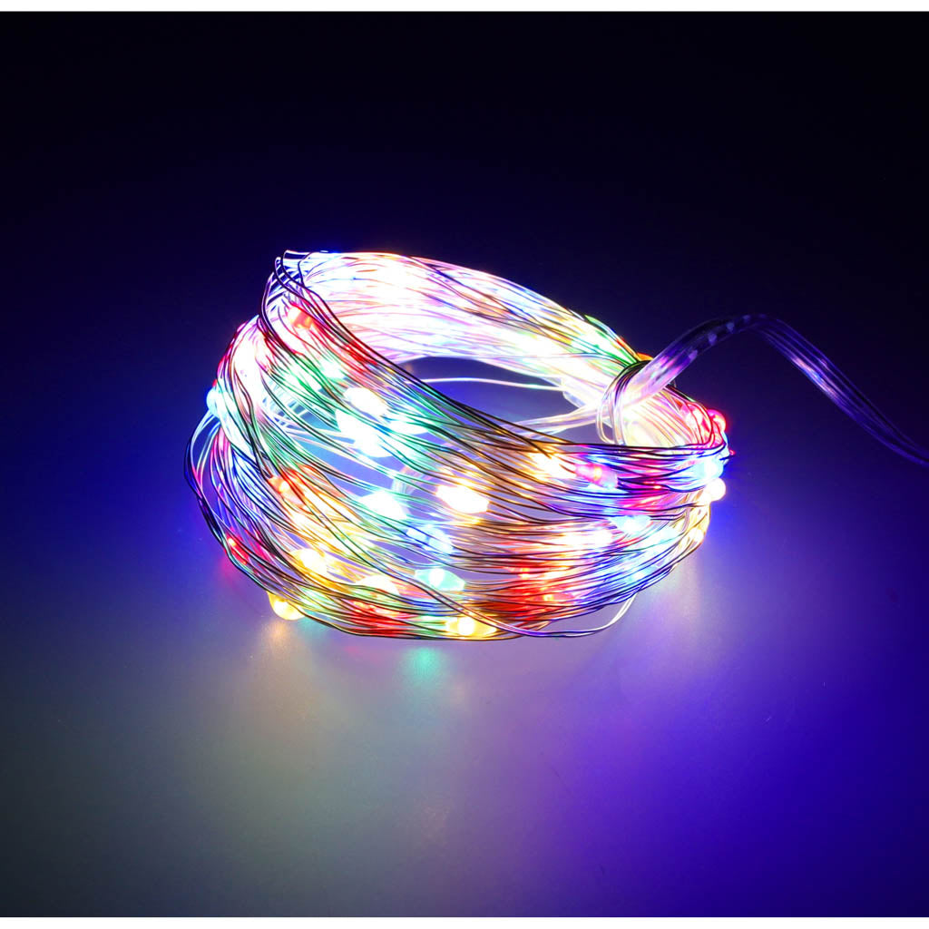 LED dekorative trådlys 5m 50LED flerfarvet