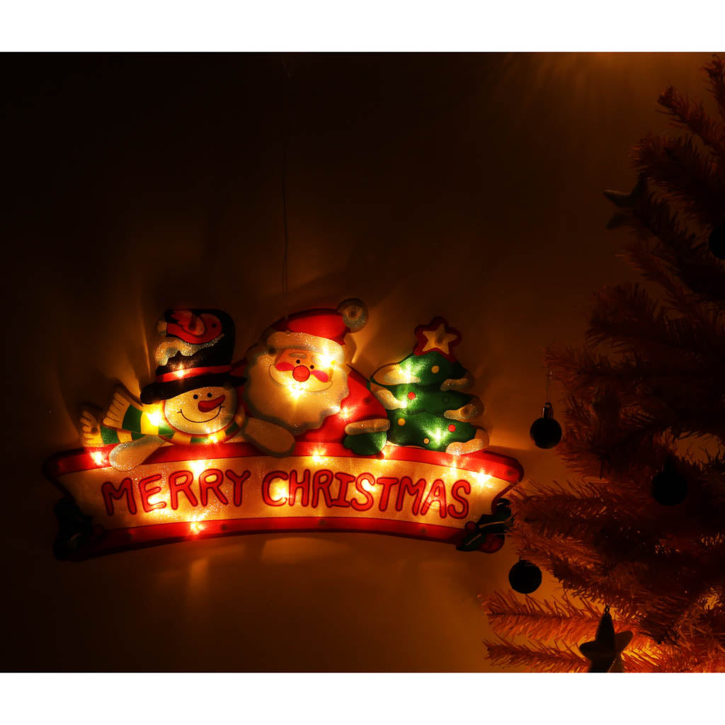 LED-lys vedhæng juledekoration Glædelig jul 45 cm