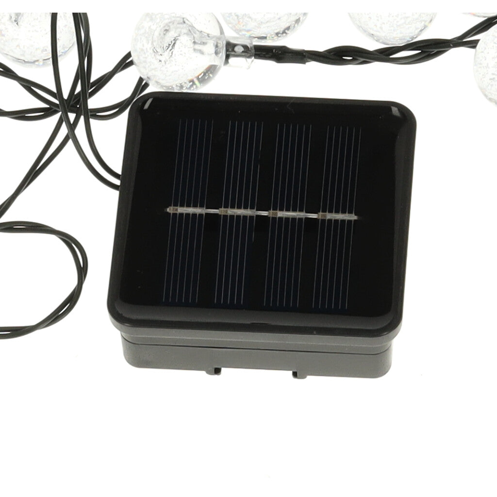 Solcellekuglehavelamper 7m 50LED varm hvid