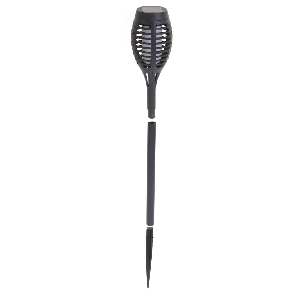 Solcelledrevne havelygter 12 LED 4 stk.