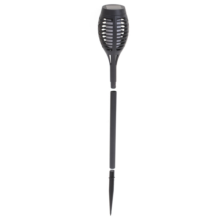 Solcelledrevne havelygter 12 LED 4 stk.