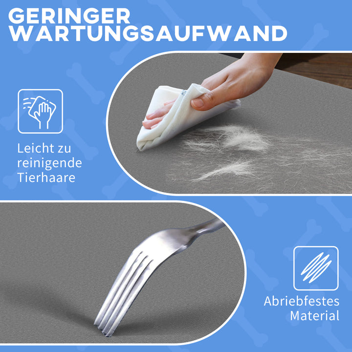 Hundeseng, foldbar, robust og komfortabel, op til 10 kg, 71 x 58 x 20 cm, grå