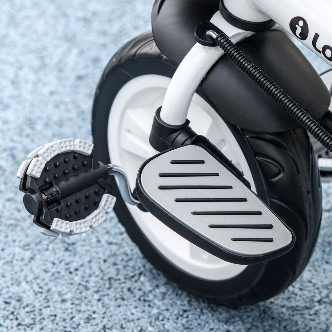 6-I-1 børnetrecykel med skubbehåndtag, kaleche, sele, opbevaringskurv, 18+ måneder, rød