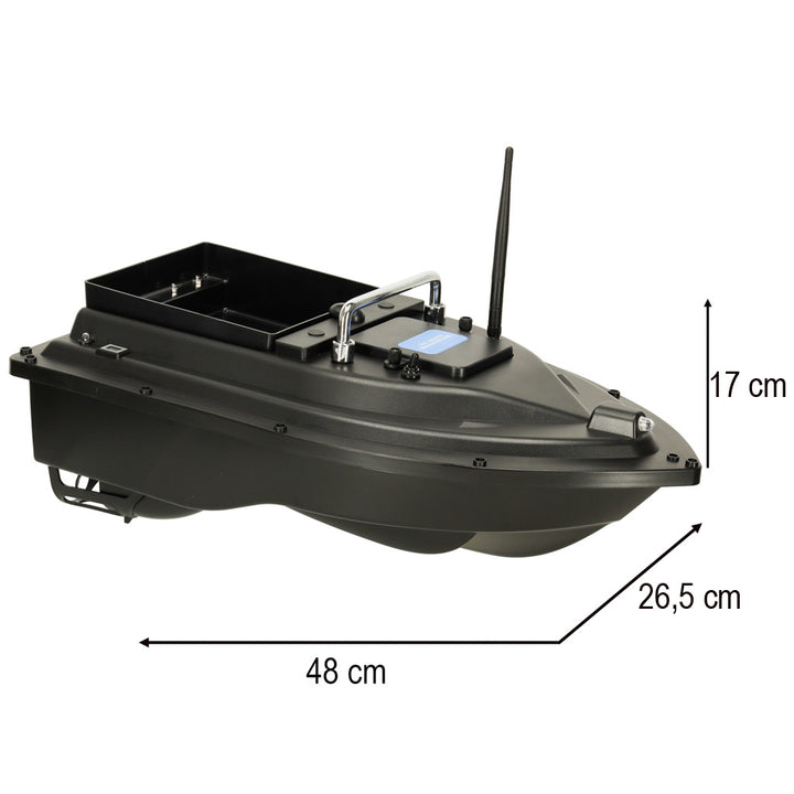 Fjernstyret agnbåd D16B GPS 2kg 12.000 mAh 500m