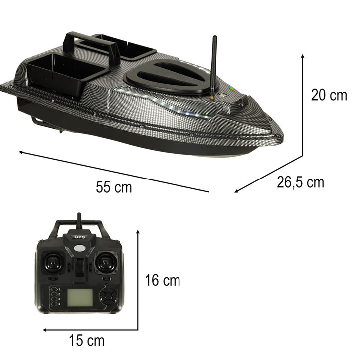 Flytec V900 5,4 km/t 1,5 kg GPS fjernstyret agnbåd