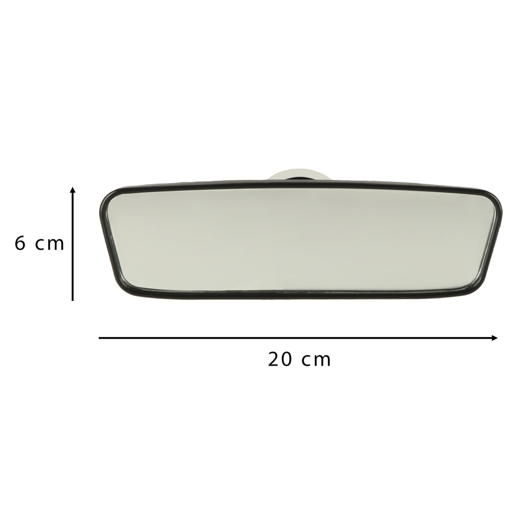 Vidvinkel bakspejl med sugekop, 20 cm