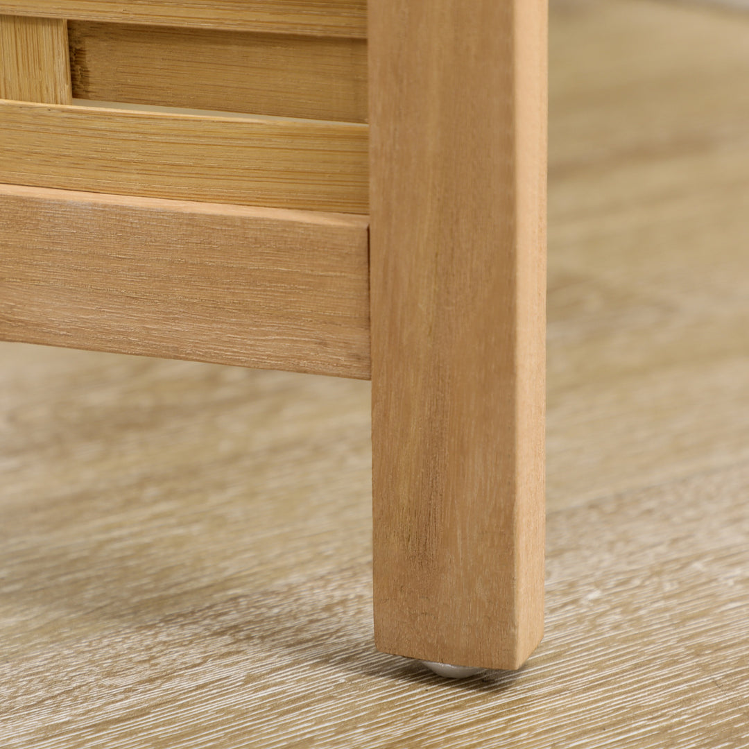 Rumdeler foldbar skillevæg privacy screen, bambus, 3-delt, 120 cm x 170 cm x 1,8 cm, naturlig