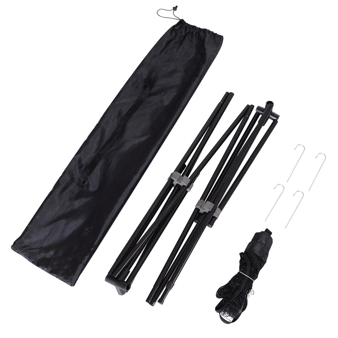 Badmintonnet 94/158 cm foldbart volleyballnet med bæretaske 2-vejs højdejusterbart tennisnet badmintonnet bærbart sæt til tennis fjerboldnet til have park udendørs